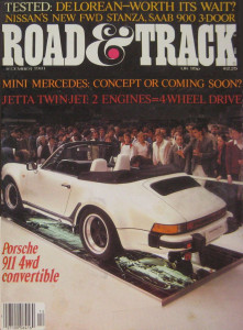 ROAD & TRACK 1981 DEC - 911 AWD, TWIN JETTA, DeLOREAN*